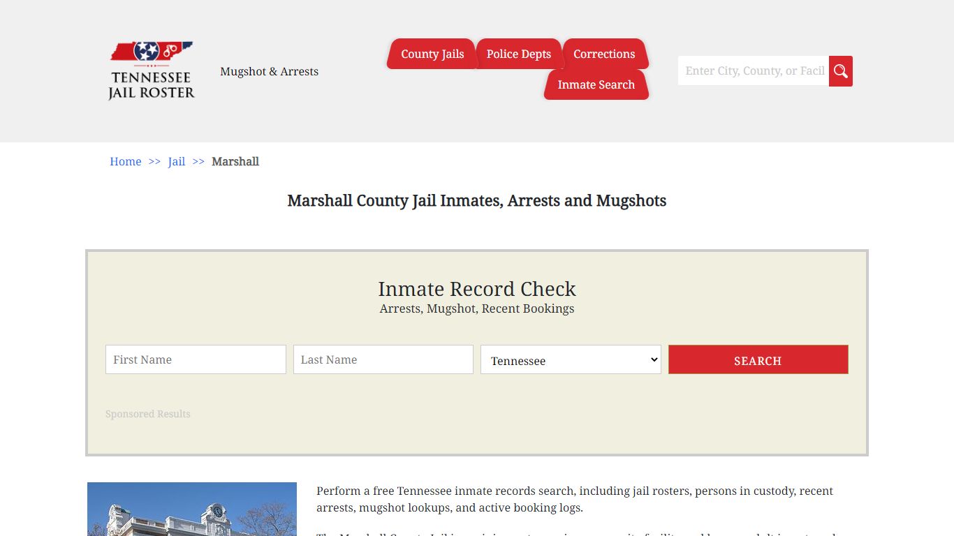 Marshall County Jail Inmates, Arrests and Mugshots